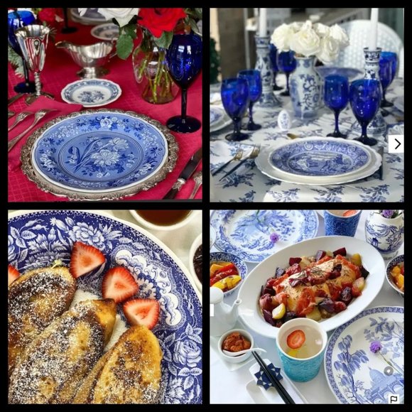 Spode Blue Room Collection - Set of 5 Collectible Plates - Picture 16 of 16